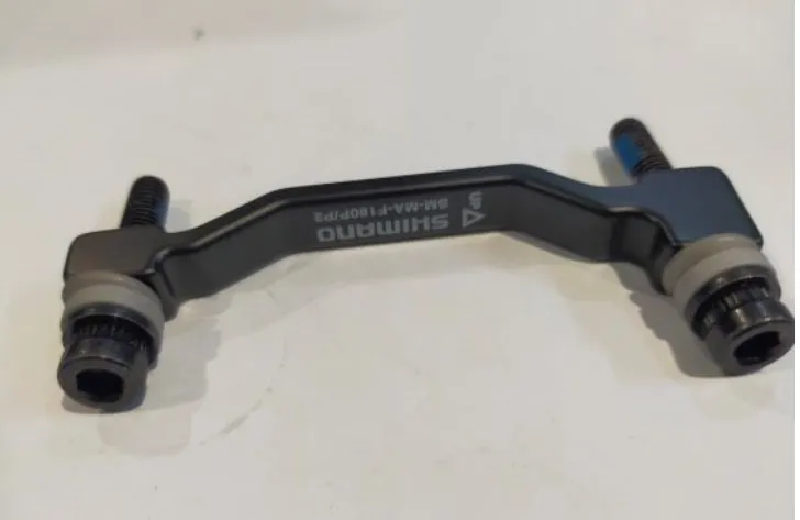 SHIMANO DEORE XT GENUINE ADAPTOR FOR DIRECT MOUNT 180MM READY WITH BOLTS AND CUP BUST SET - CLEARANC