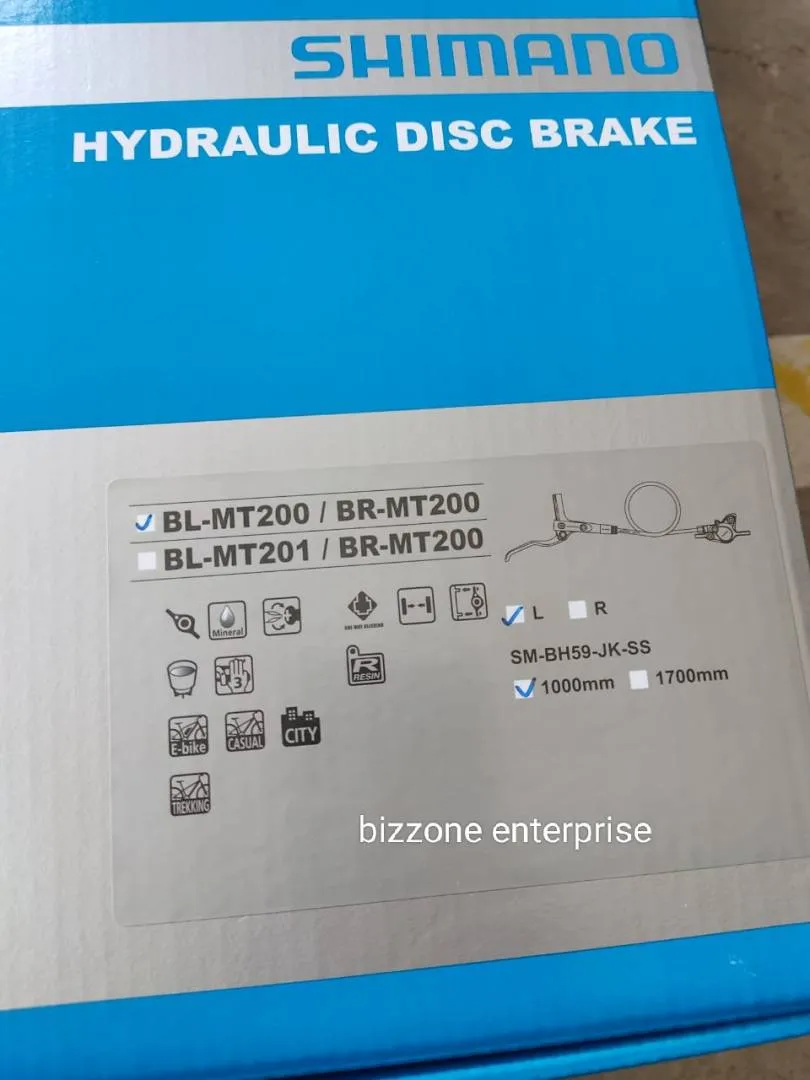 New Shimano mt200 hydraulic oil brakeset for mtb bike basikal mountain