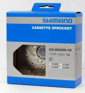 SHIMANO TIAGRA HG500 CASSETTE 11-34T 10SPEED CS-HG500 GRX DEORE TIAGRA GENUINE SHIMANO BOX ROAD MTB