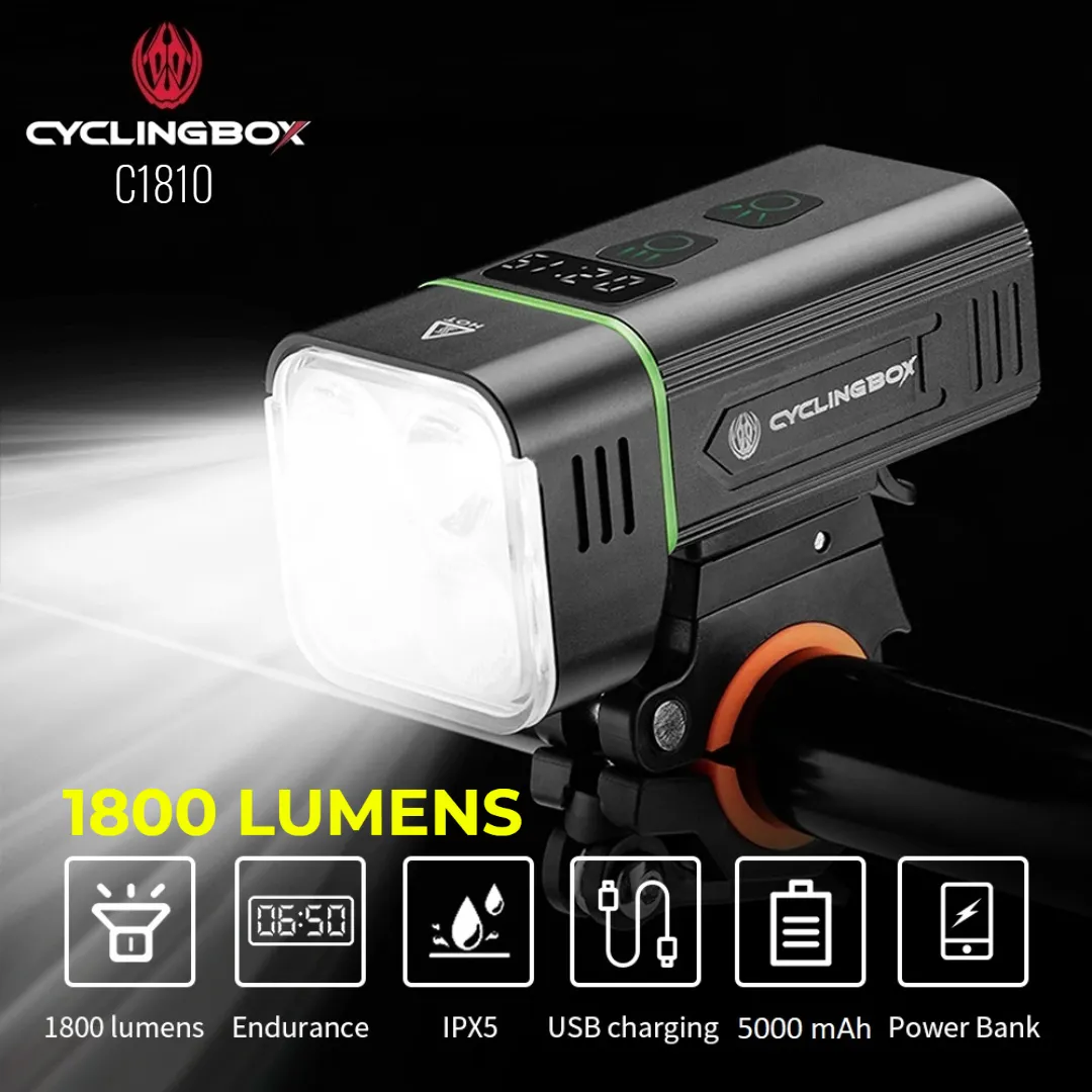 CYCLINGBOX C1810 Super Bright Bicycle Front Light