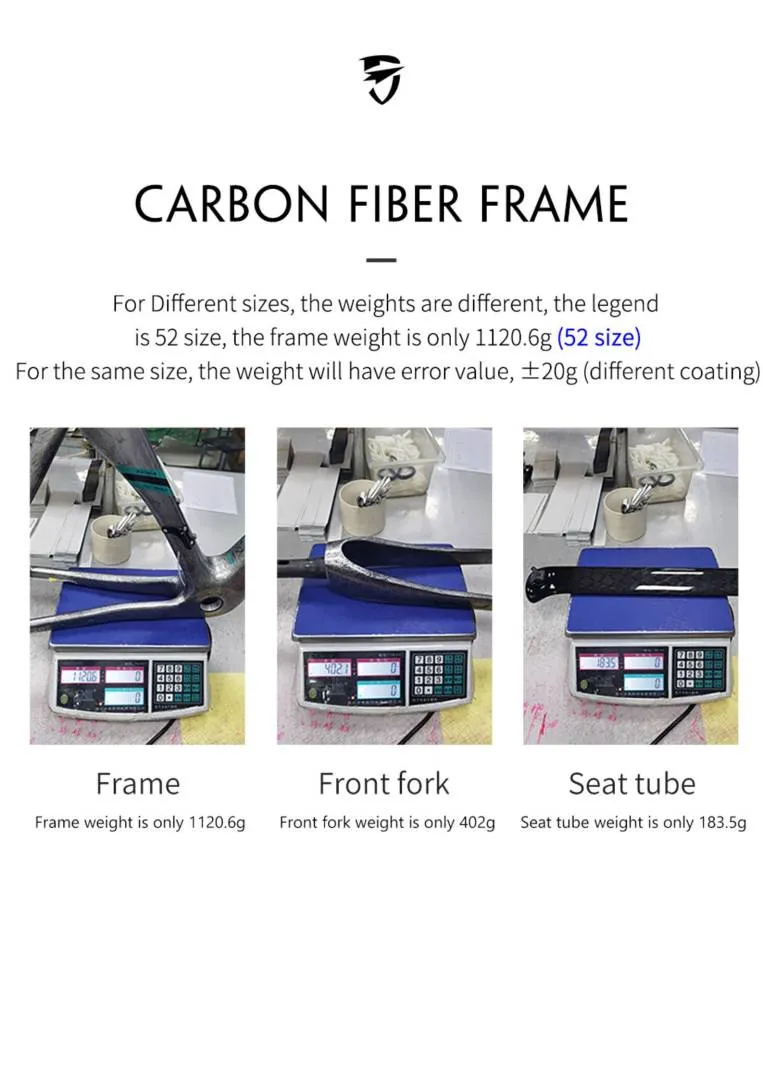 TFSA 2023 Road Bike Disc Brake Frame | Full internal carbon aero frame set JH-01 | Ice Crack Pattern