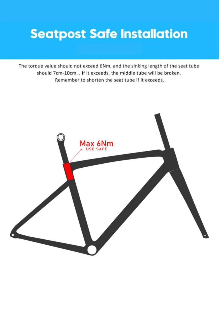 TFSA 2023 Road Bike Disc Brake Frame | Full internal carbon aero frame set JH-01 | Ice Crack Pattern