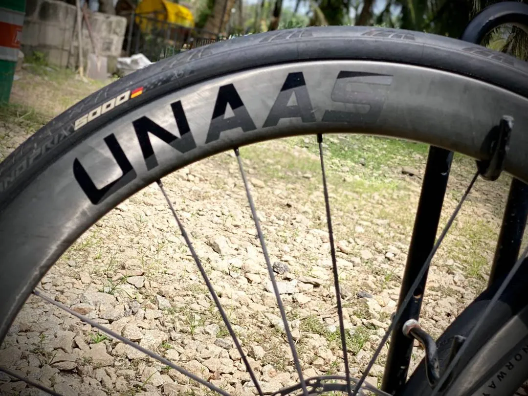 UNAAS X50 carbon disc brake superlightweight wheelset