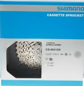 SHIMANO DEORE M4100 CASSETTE SPROCKET 11-42T M4100 10speed LATEST IMPROVED VERSION GENUINE PART WITH