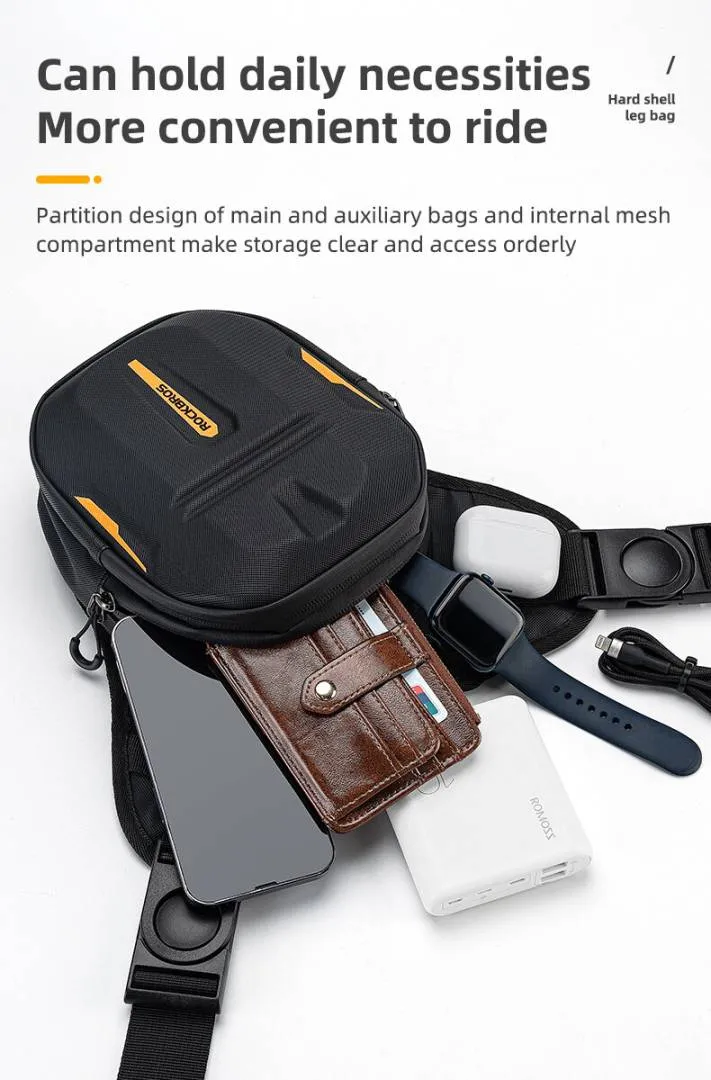 ROCKBROS Motorcycle Bag | Waterproof | Hard Shell | Big Capacity | Expandable | Double zipper