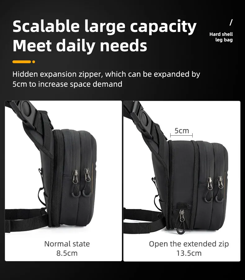 ROCKBROS Motorcycle Bag | Waterproof | Hard Shell | Big Capacity | Expandable | Double zipper