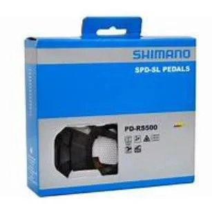 SHIMANO PEDAL PD-RS500 RS500 COMPLETE GENUINE SHIMANO BOX SET WITH CLEATS CLEARANCE