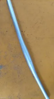 12O'CLOCK MATT SILVER 600MM ULTRALITE BAR - USED LESS THAN 3MONTHS