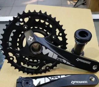 PROWHEEL HOLLOWTECH MTB CRANKSET 170MM 24-32-42T TRIPPLE FRONT CHAINRING WITH BB GENUINE GUARANTEED
