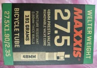 MAXXIS TUBES  FV (REMOVEABLE CORE) 26X1.5/2.5 SV NOBOX- SALES INNER TUBE