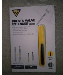TOPEAK PRESTA VALVE EXTENDER (28MM, 40MM, 70MM, 75MM) - SALES