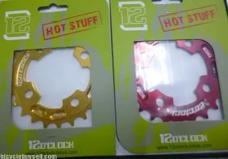 12o'clock 22T / 24T BCD64 AL7075 High Grade chainring STOCK CLEARANCE LAST UNITS EACH COLOR