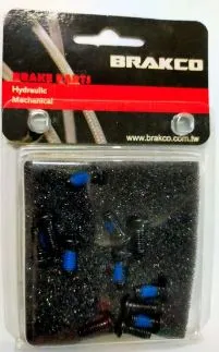 BRAKCO NYLOX TREATED ROTOR BOLTS 12pieces (PICTURE ADVERTISED WRONG)