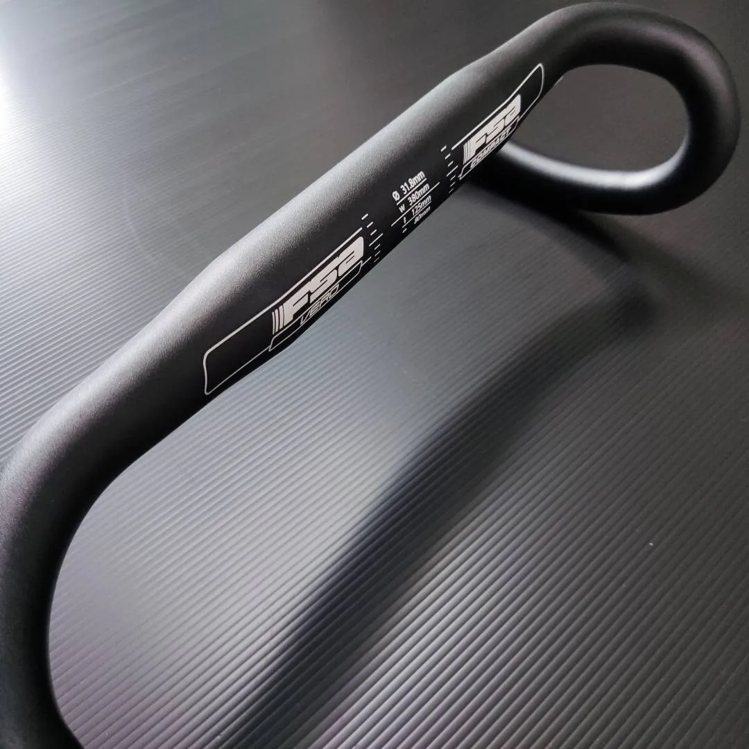 FSA Vero Compact Alloy Road Bicycle Dropbar Handlebar 38CM (Center-to-Center)