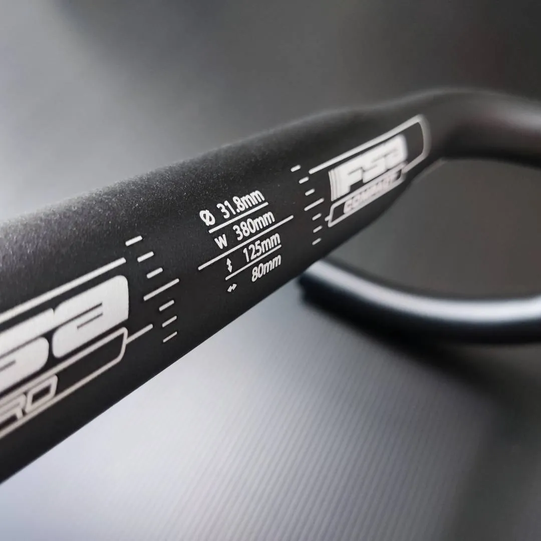 FSA Vero Compact Alloy Road Bicycle Dropbar Handlebar 38CM (Center-to-Center)