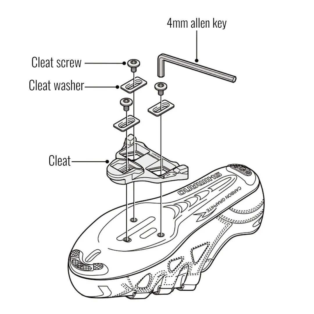 ABS Road Cleat SPD-SL 0Â° 2Â° 6Â° Degrees float