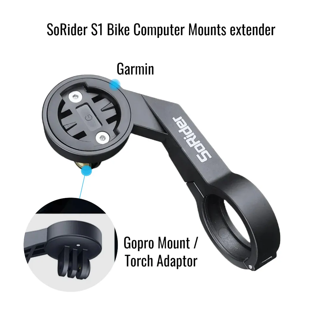 SoRider S1 Bike Computer Mounts extender