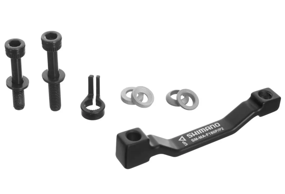 Shimano Disc Brake Adapter | SM-MA F180P/P2 | 160 To 180mm / 140 To 160mm | Simple Pack