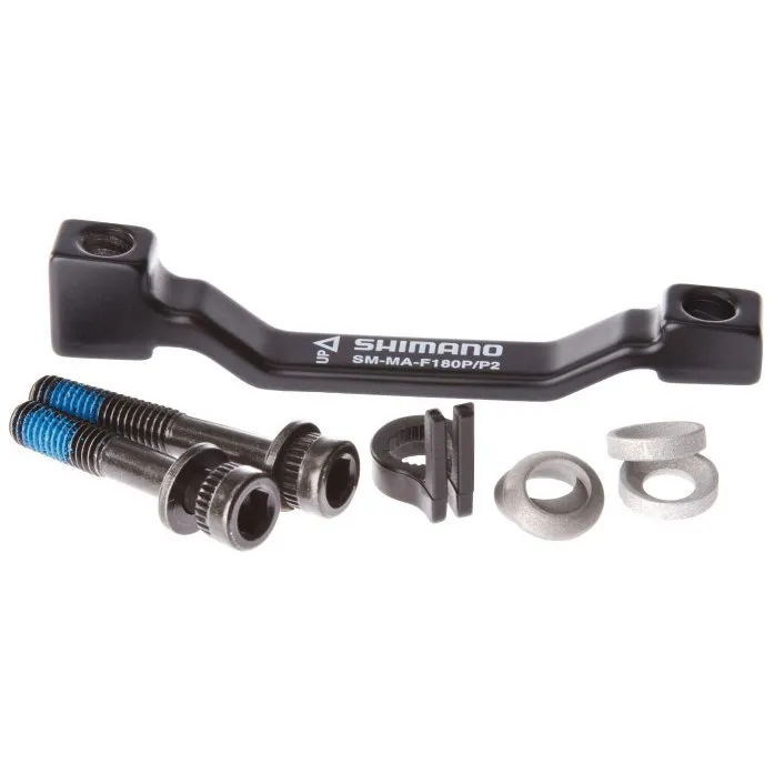 Shimano Disc Brake Adapter | SM-MA F180P/P2 | 160 To 180mm / 140 To 160mm | Simple Pack
