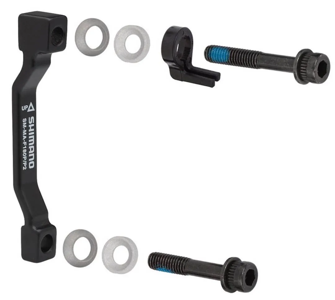 Shimano Disc Brake Adapter | SM-MA F180P/P2 | 160 To 180mm / 140 To 160mm | Simple Pack