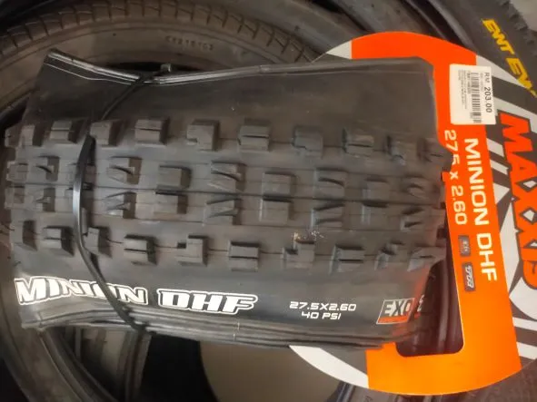 MAXXIS MINION DHF 27.5X2.6 WT TUBELESS READY EXO PROTECTION KEVLAR FOLDABLE