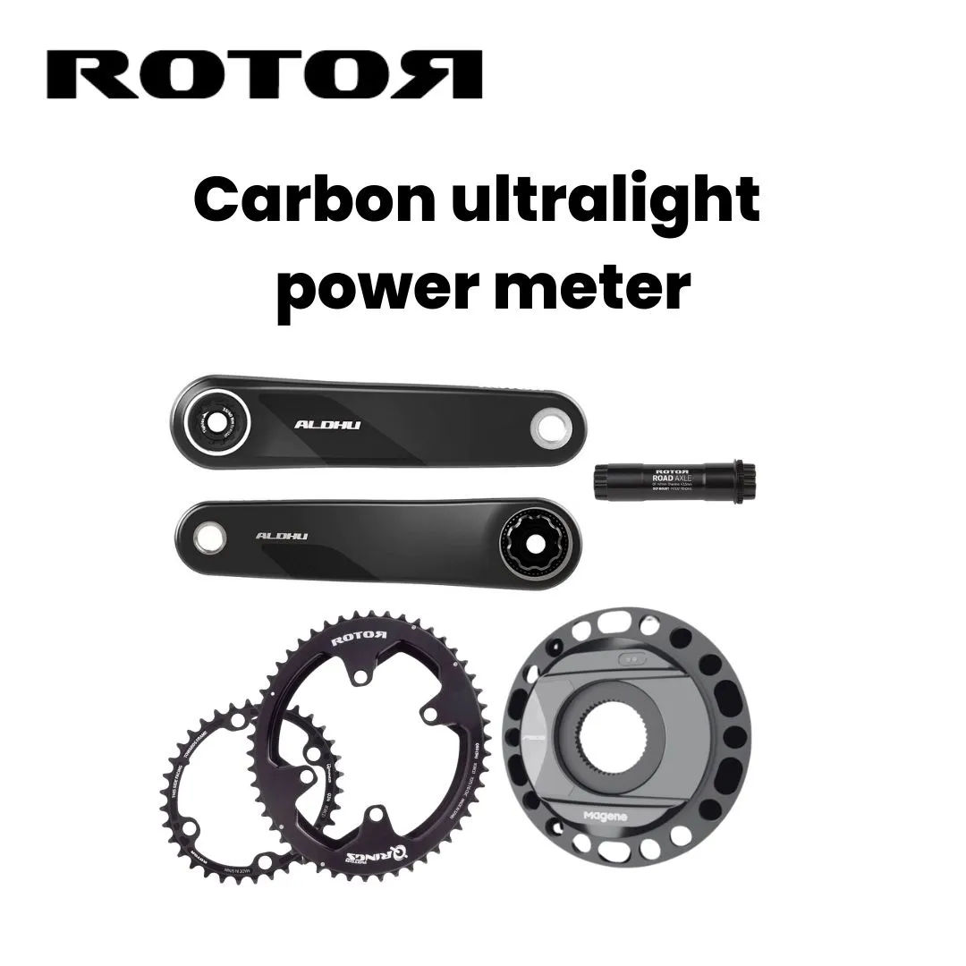 Aldhu carbon ultralight 590g crankset magene power meter 11s 12s