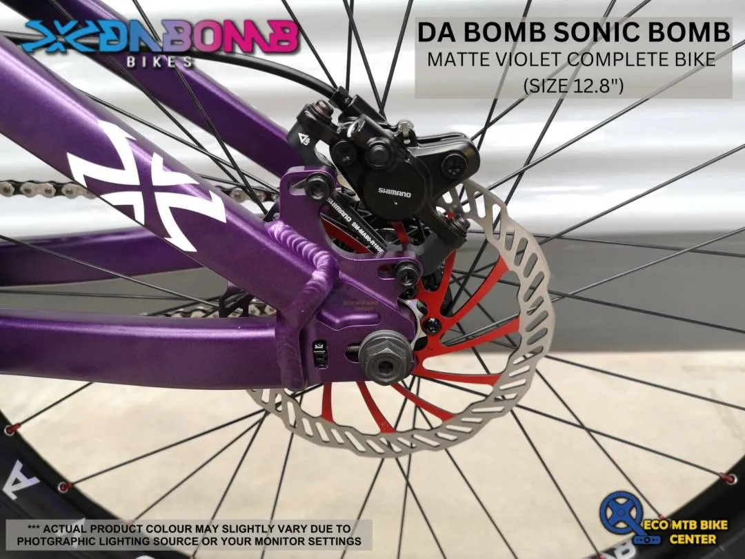 Da Bomb Sonic Boom complete bike matte violet (size 12.8)