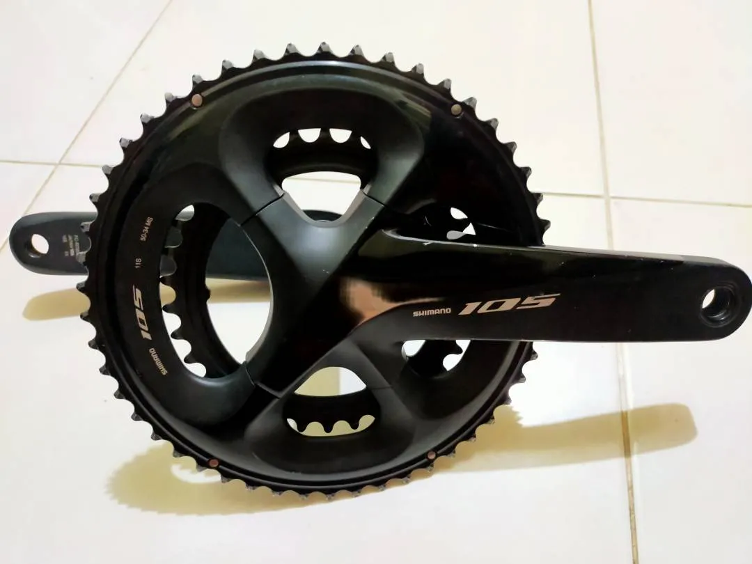 used shimano 105 R7000 crankset 11 speed 50-34 165