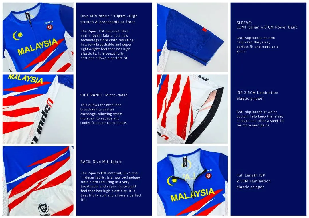 2023 Malaysia National Cycling Team Jersey