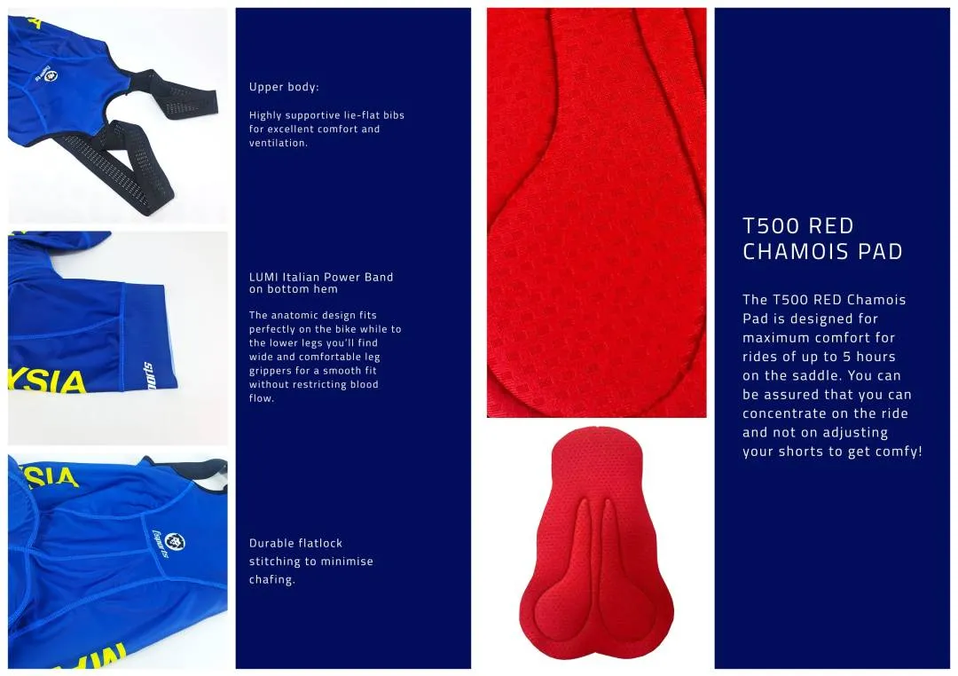 2023 Malaysia National Cycling Team Bib Shorts