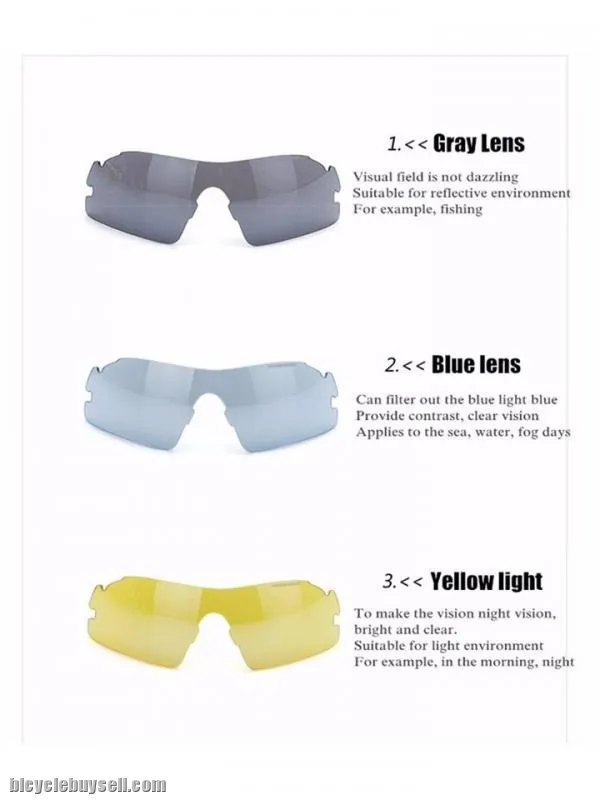 Robesbon Gafas Ciclismo 5 Lens Cycling Sunglasses