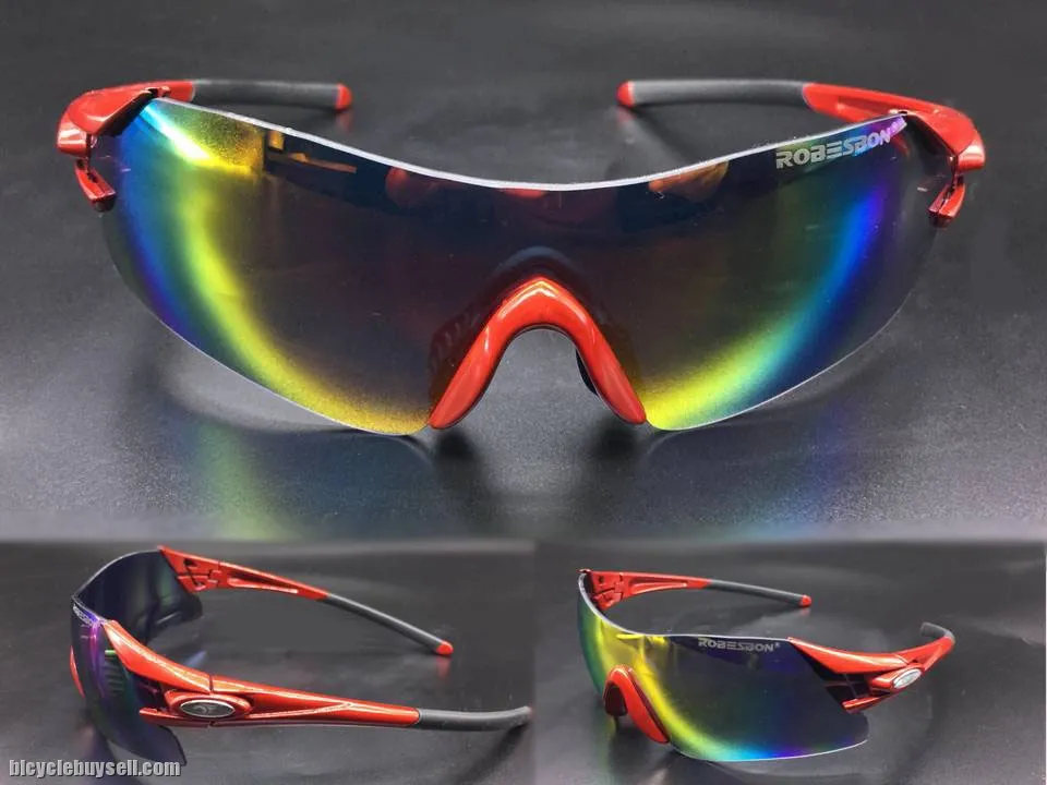 Robesbon Gafas Ciclismo 5 Lens Cycling Sunglasses