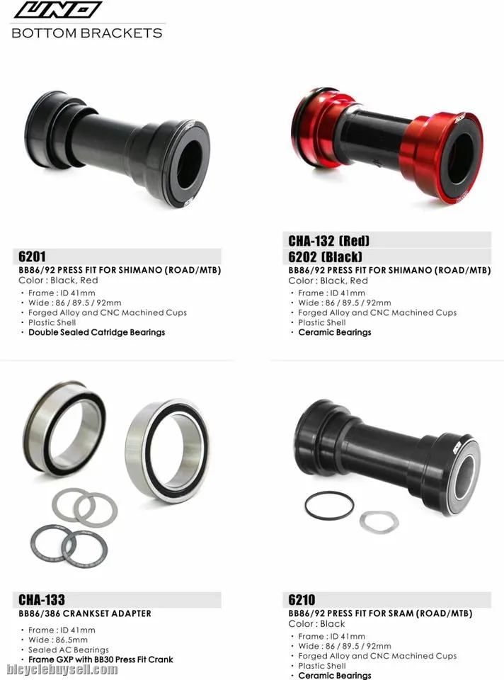 UNO BB 86/92Press fit for SRAM 6210 Ceramic