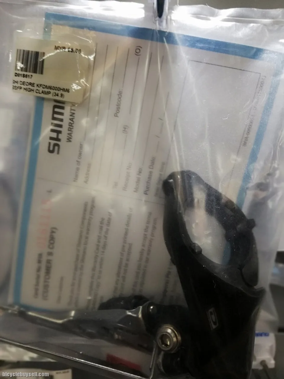 Shimano Deore FD-M6000-H Side Swing Front Derailleur 3x10-speed Front Pull - High Clamp - Black