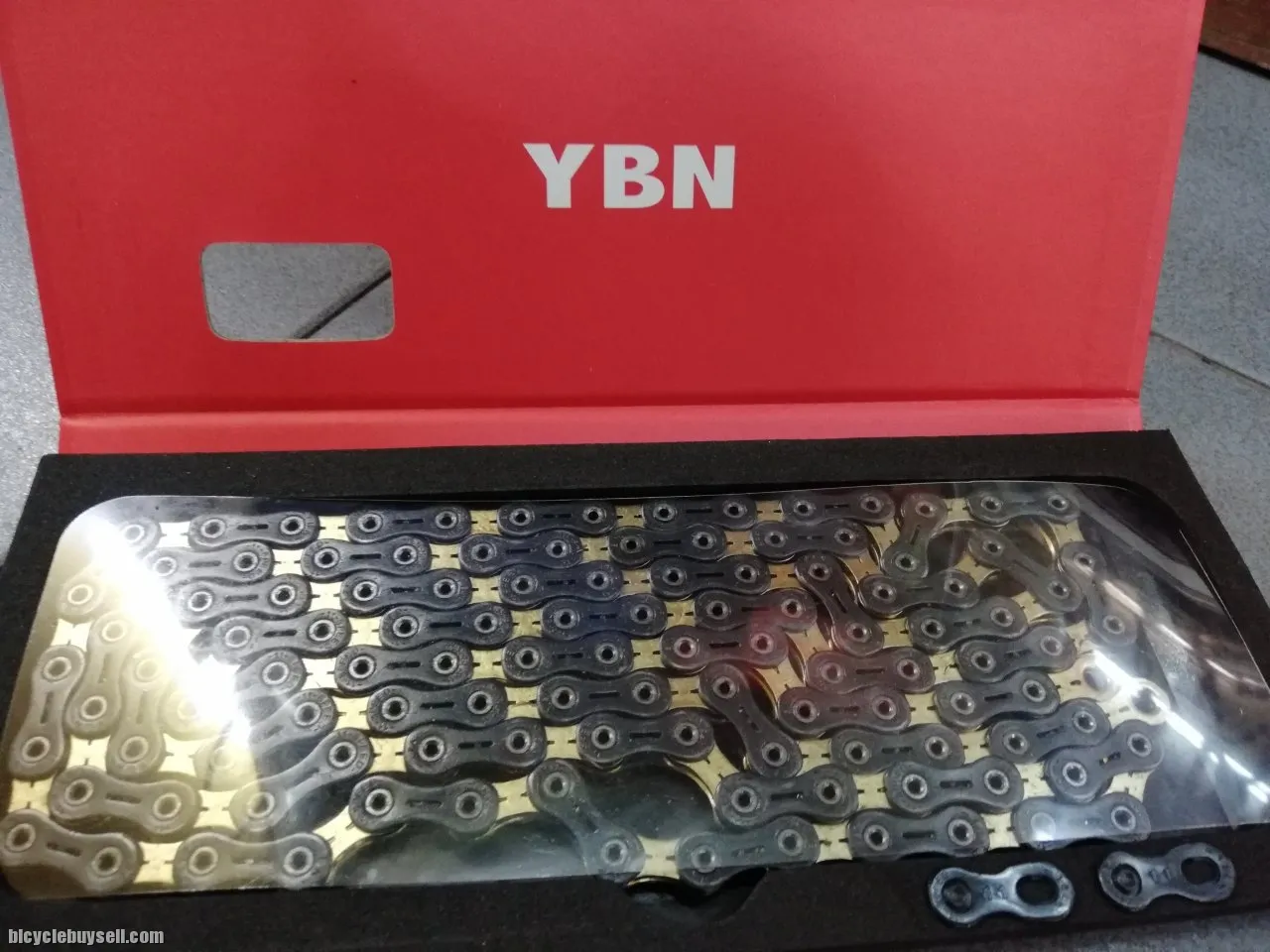 YBN Black Gold Hollow chain 116 link 11 speed