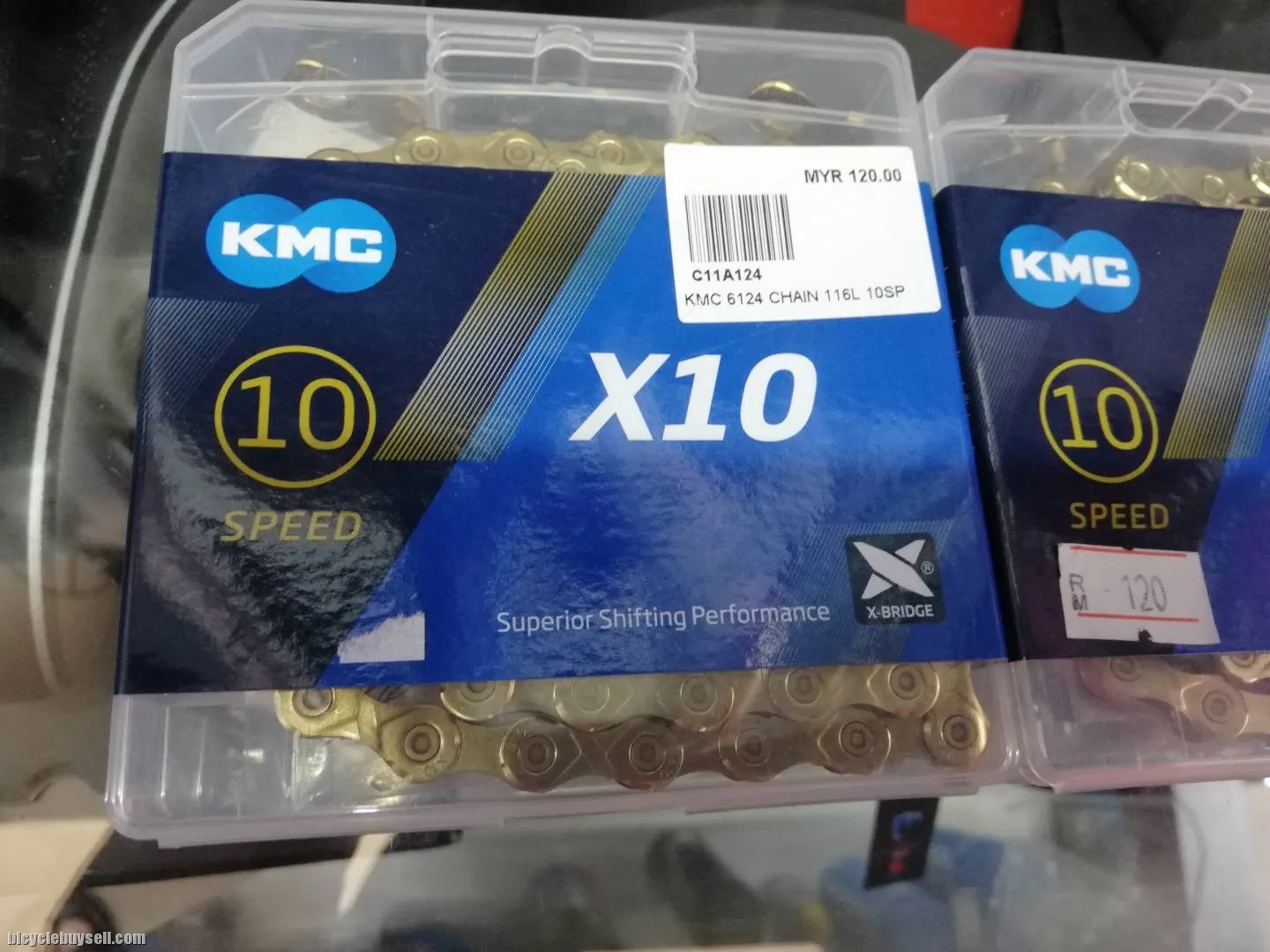 KMC X10 10 SPEED  GOLD HEAVY DUTY CHAIN