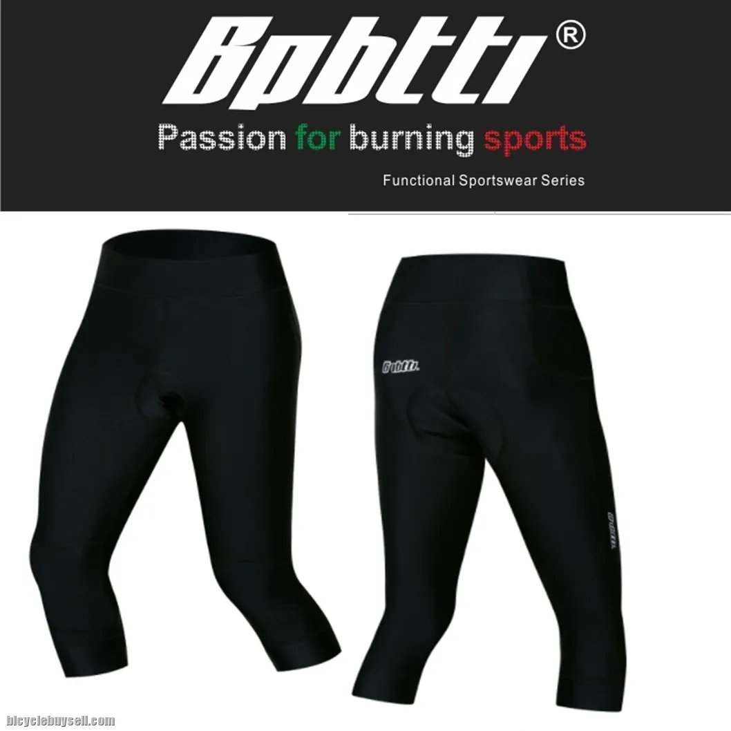 Bpbtti 3/4 Long Gel Padding Cycling Pants Seluar Basikal