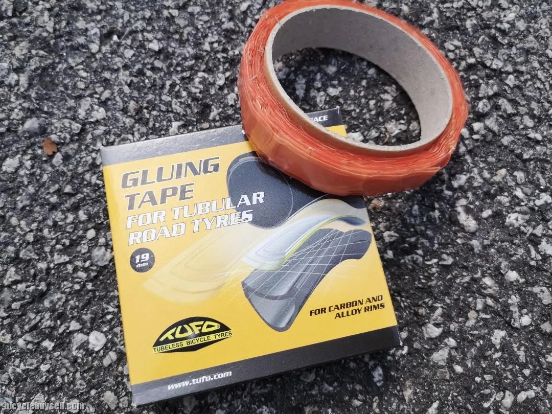Tufo tubular adhesive gluing tape