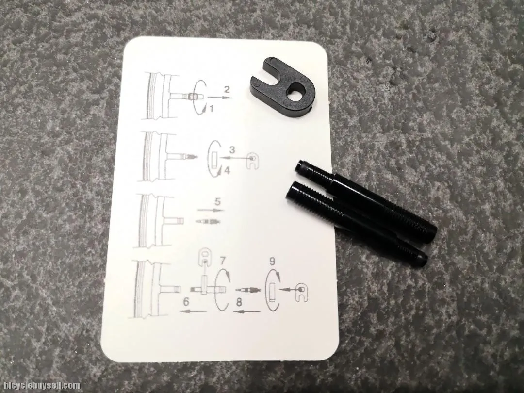 Anodized black presta valve extender 30mm