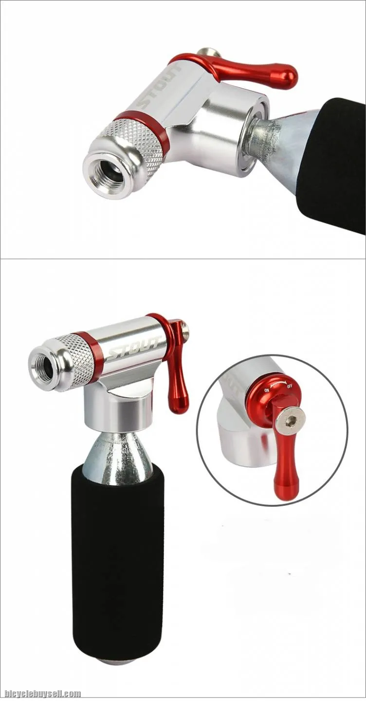 Ligjtweight Bicycle Accessories Cycling Valve Bicycle Air Pump CO2 Inflator Adapter