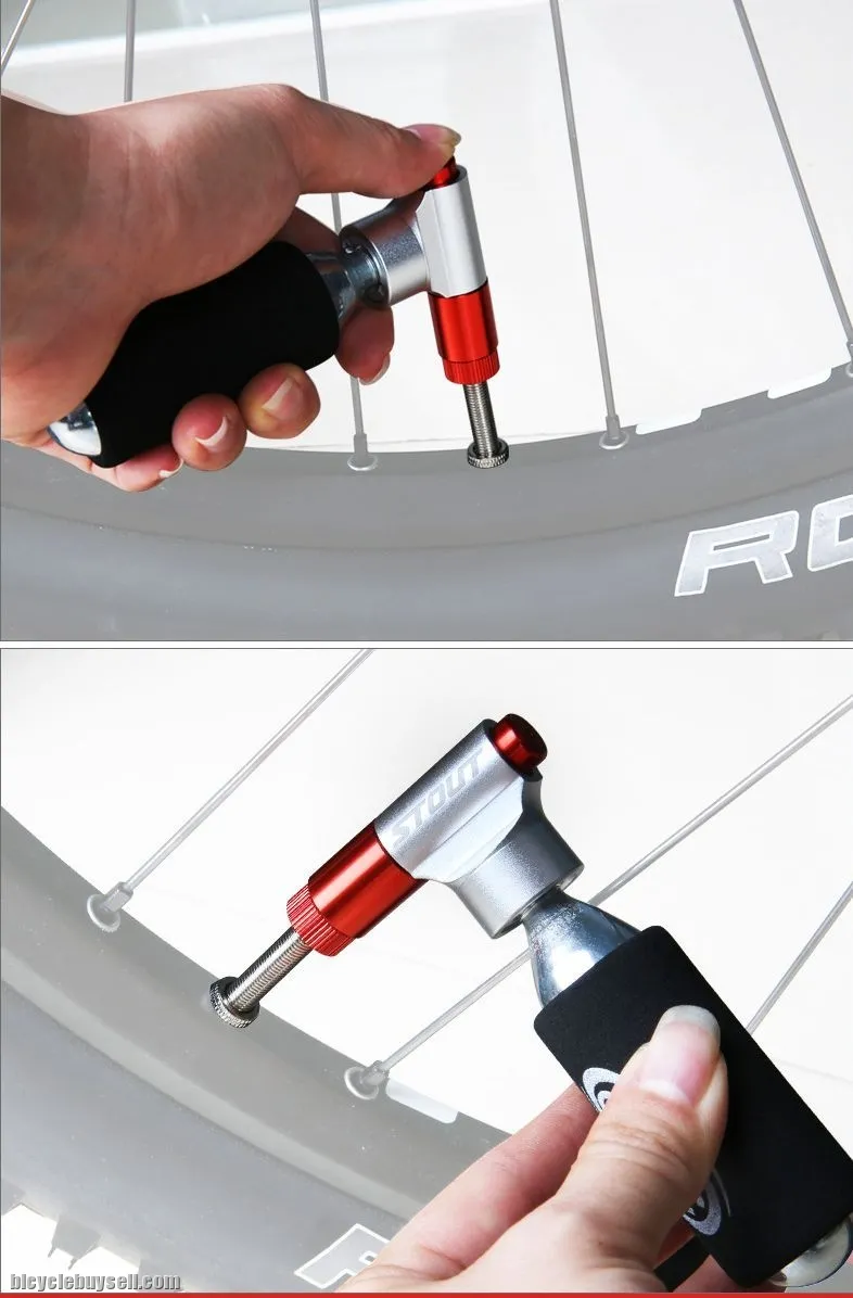 Ligjtweight Bicycle Accessories Cycling Valve Bicycle Air Pump CO2 Inflator Adapter