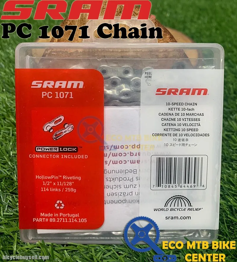 SRAM PC 1071 Chain 10 Speed PowerLock HollowPin 114 Links