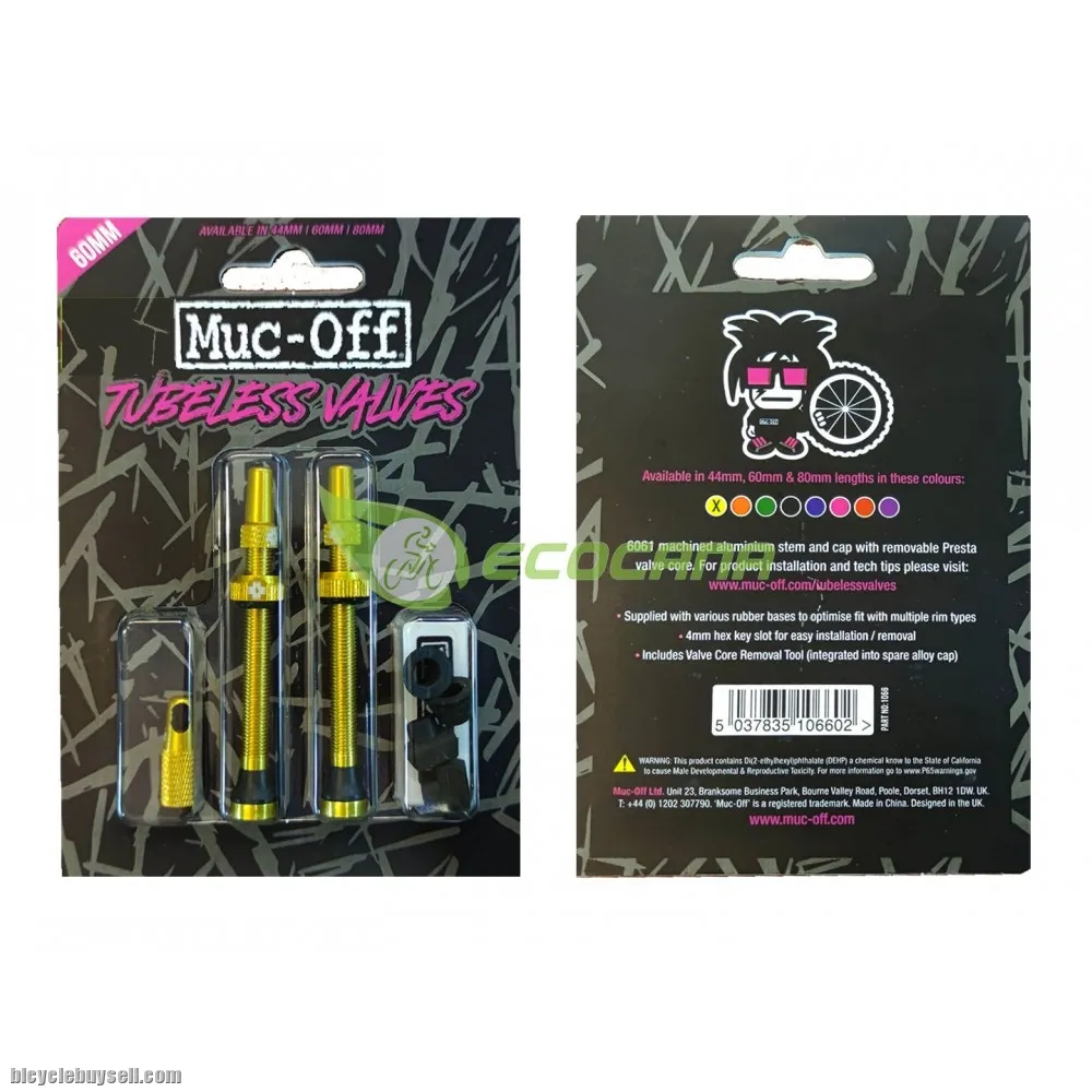 MUC-OFF TUBELESS VALVES