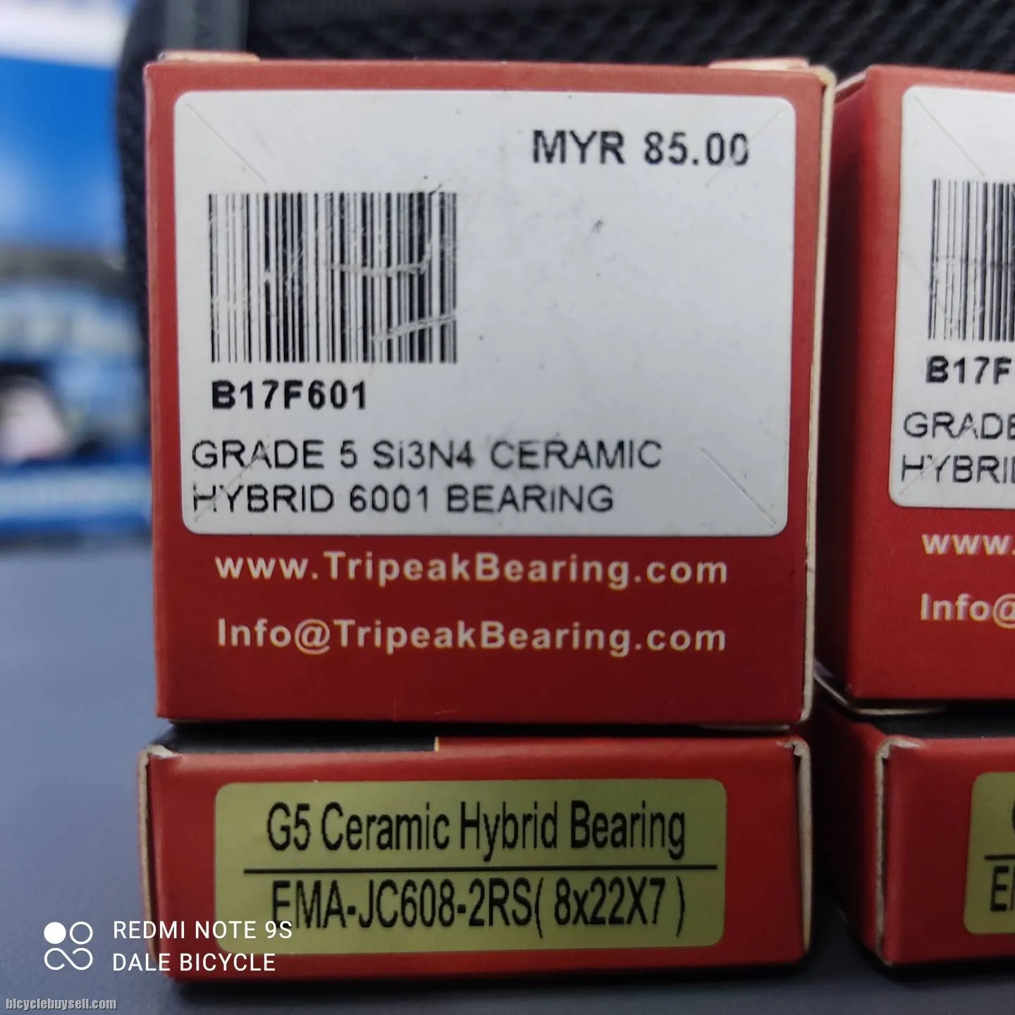 TRIPEAK HYBRID CERAMIC BEARING 6001 608 15267