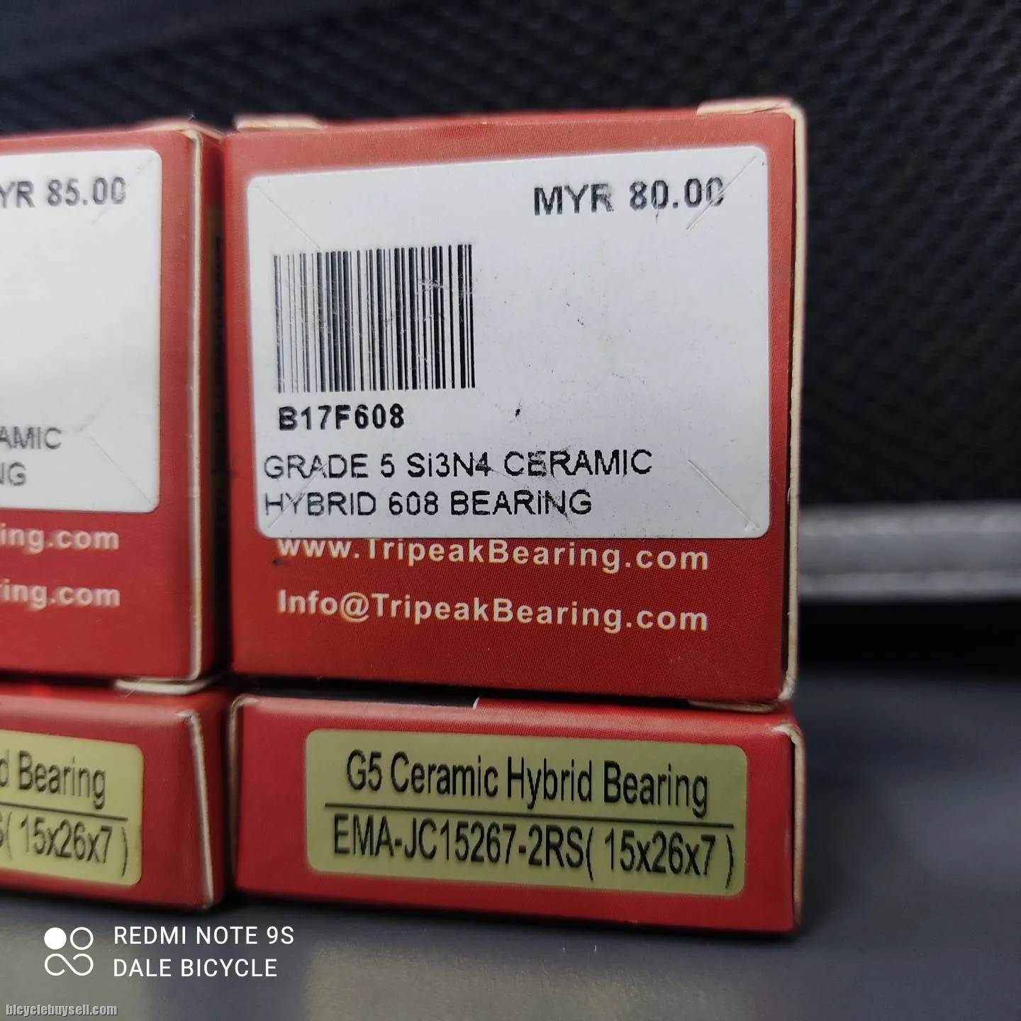 TRIPEAK HYBRID CERAMIC BEARING 6001 608 15267