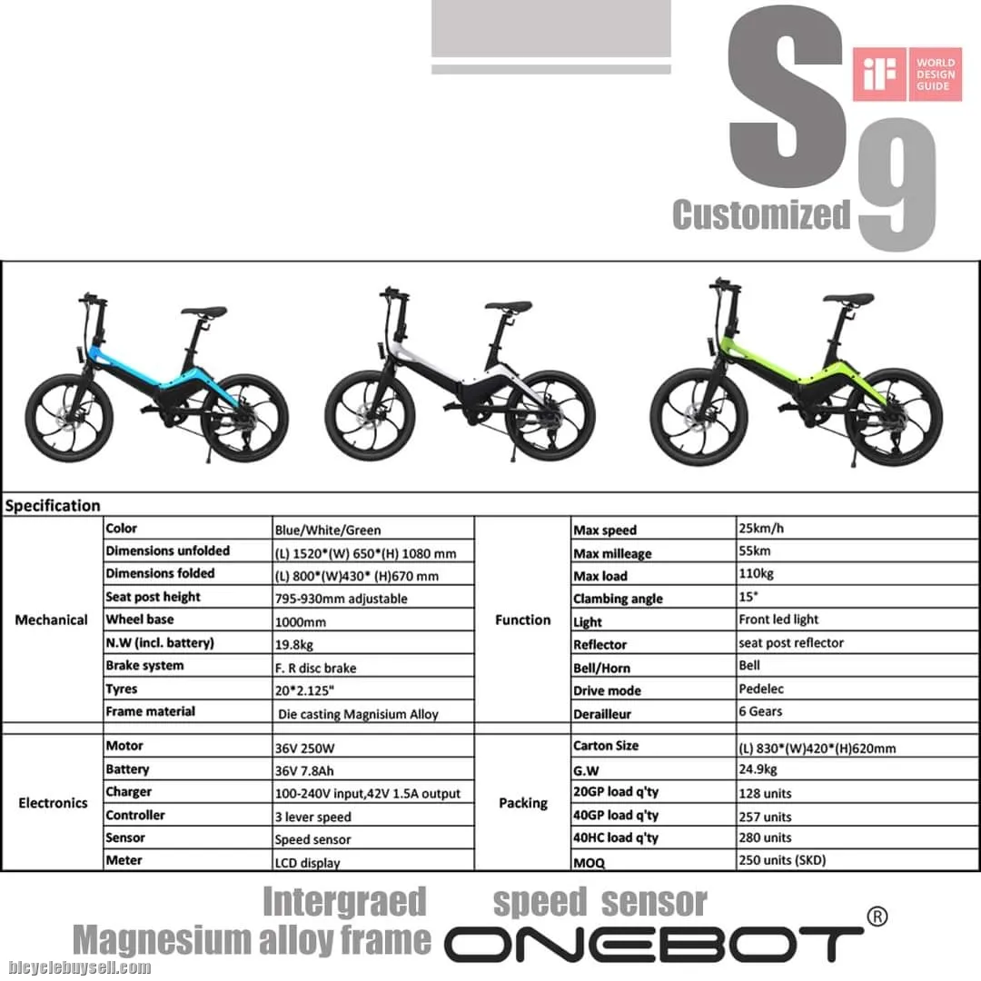 The futures FOLDING ELECTRIC BIKE S9 6 SPEED
