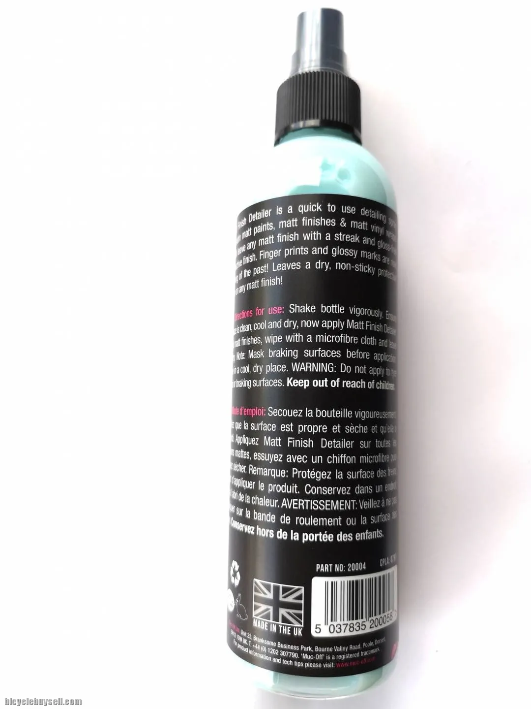 Muc Off Bike/Bicycle Matt Finish Detailer 250ml