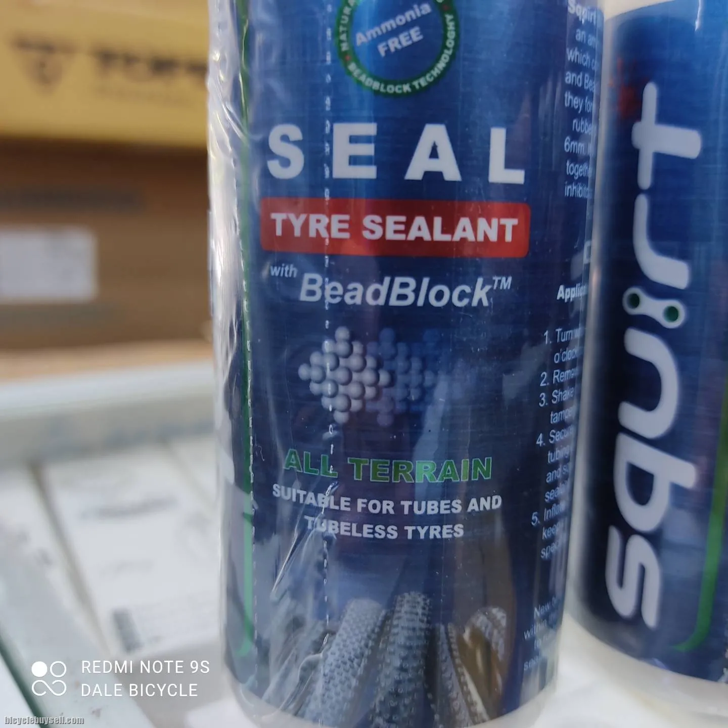SQUIRT TYRE SEALANT with BEADBLOCK