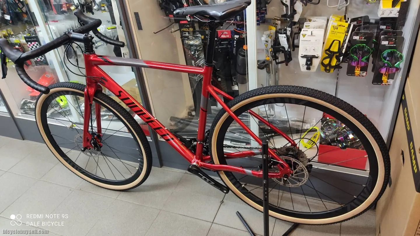 GRAVEL BIKE SUNPEED CHARON BLACK AND RED
