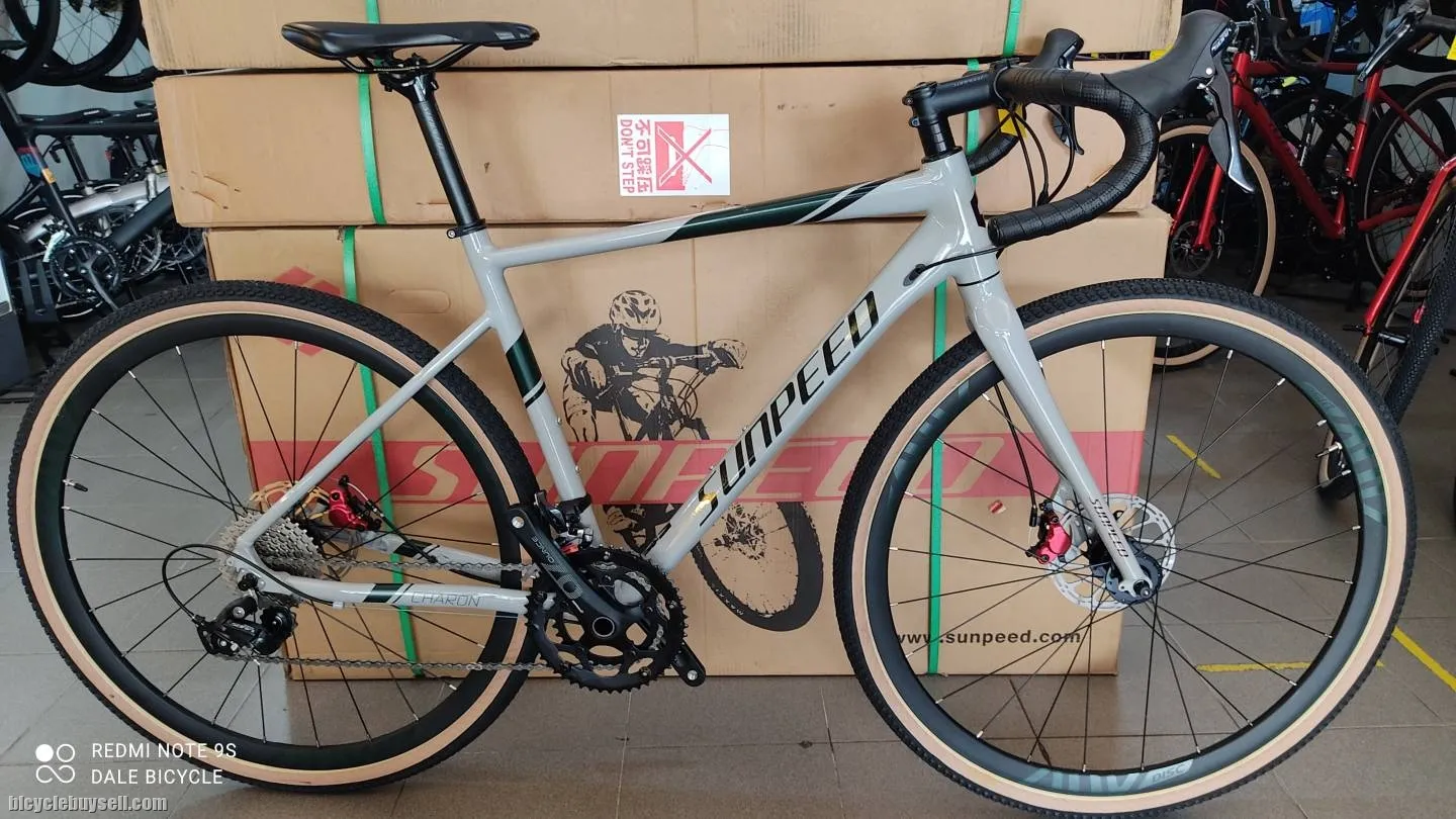 GRAVEL BIKE SUNPEED CHARON BLACK AND RED